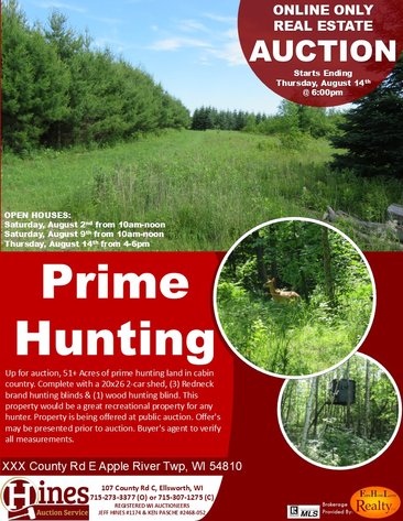 51+/- Acres of Prime Hunting Land - Absolute Auction