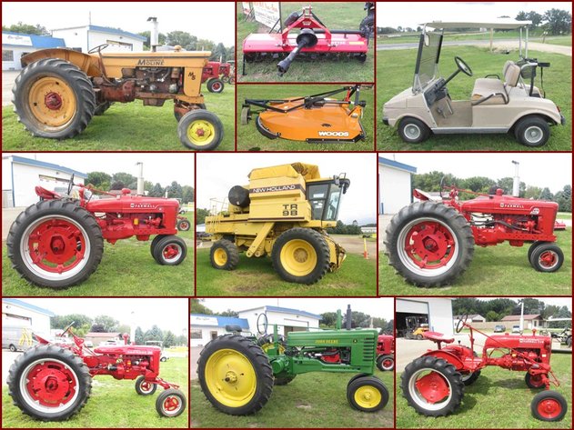 Restored Tractors, Machinery, Tools, Lawn & Garden