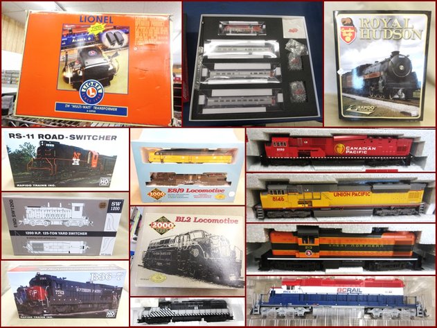 Model Trains #2 and Die-Cast (hot pink tag)