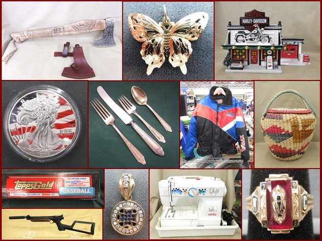 Sterling Silver, BB Guns, New Knives, Sports Card and Collectibles (red tag)