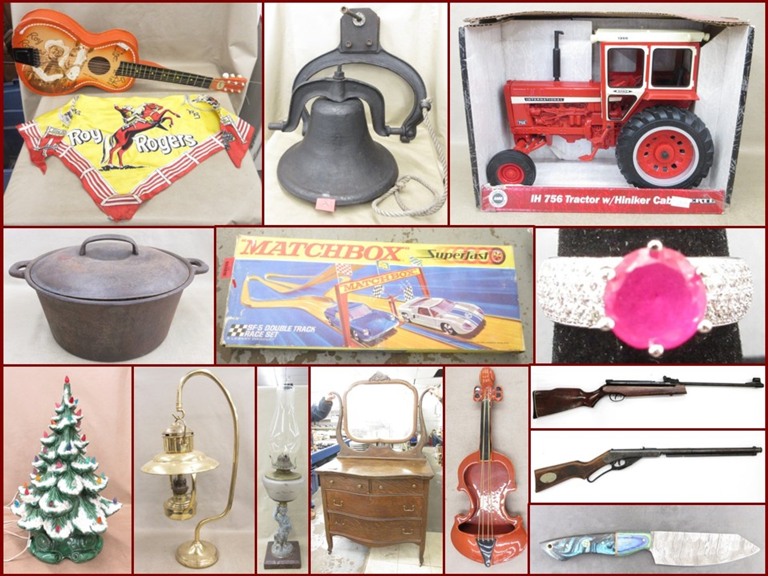 Image for Oil Lamps, BB Guns, Die-Cast Toys and Collectibles (red tag)