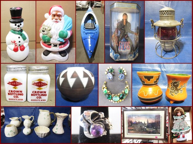 Blow Molds, Kayak, Jewelry and Antiques (hot pink)