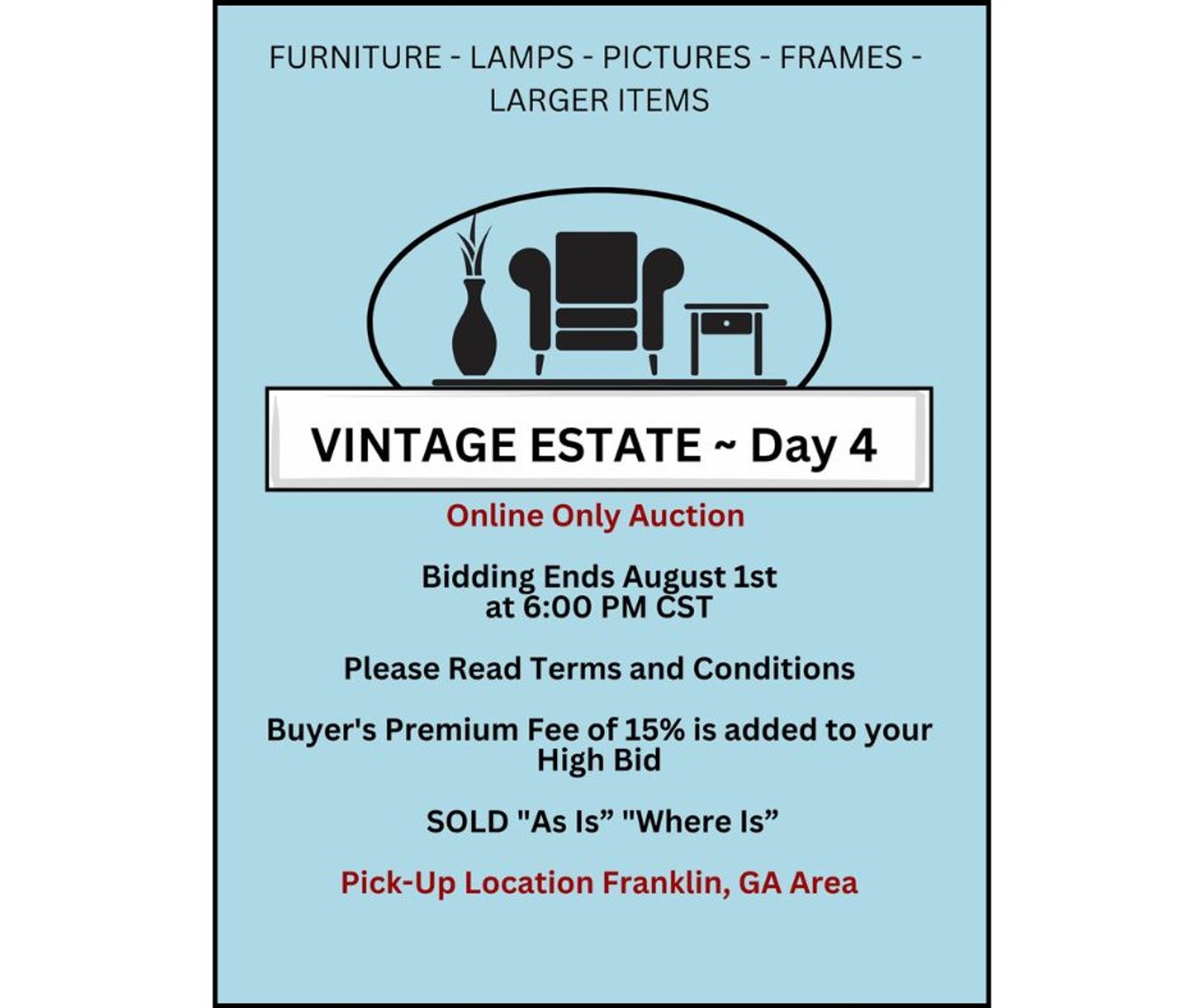 Image for Vintage Estate Auction Day 4