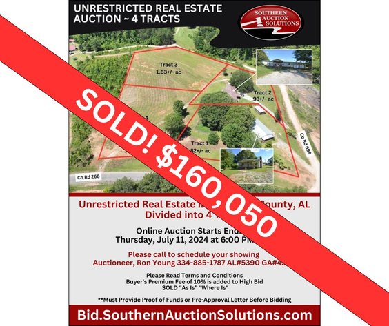Image for Unrestricted Real Estate Auction Four Tracts