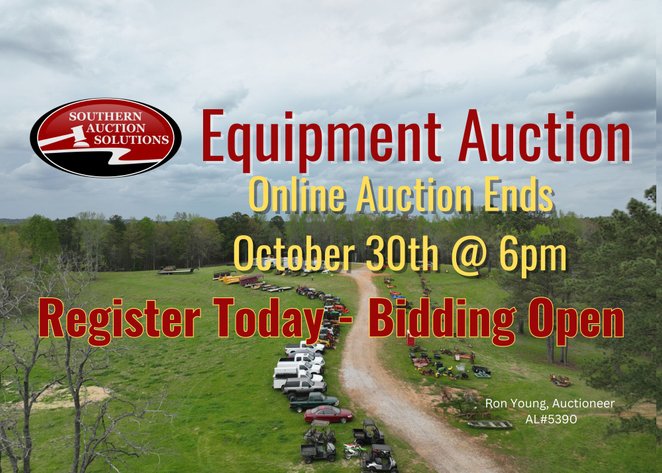 Image for Equipment Online Auction October 30, 2025