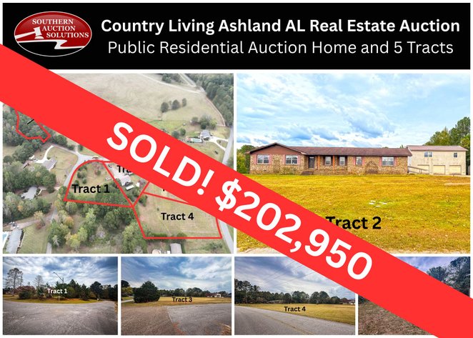 Image for Country Living Ashland AL Real Estate Auction
