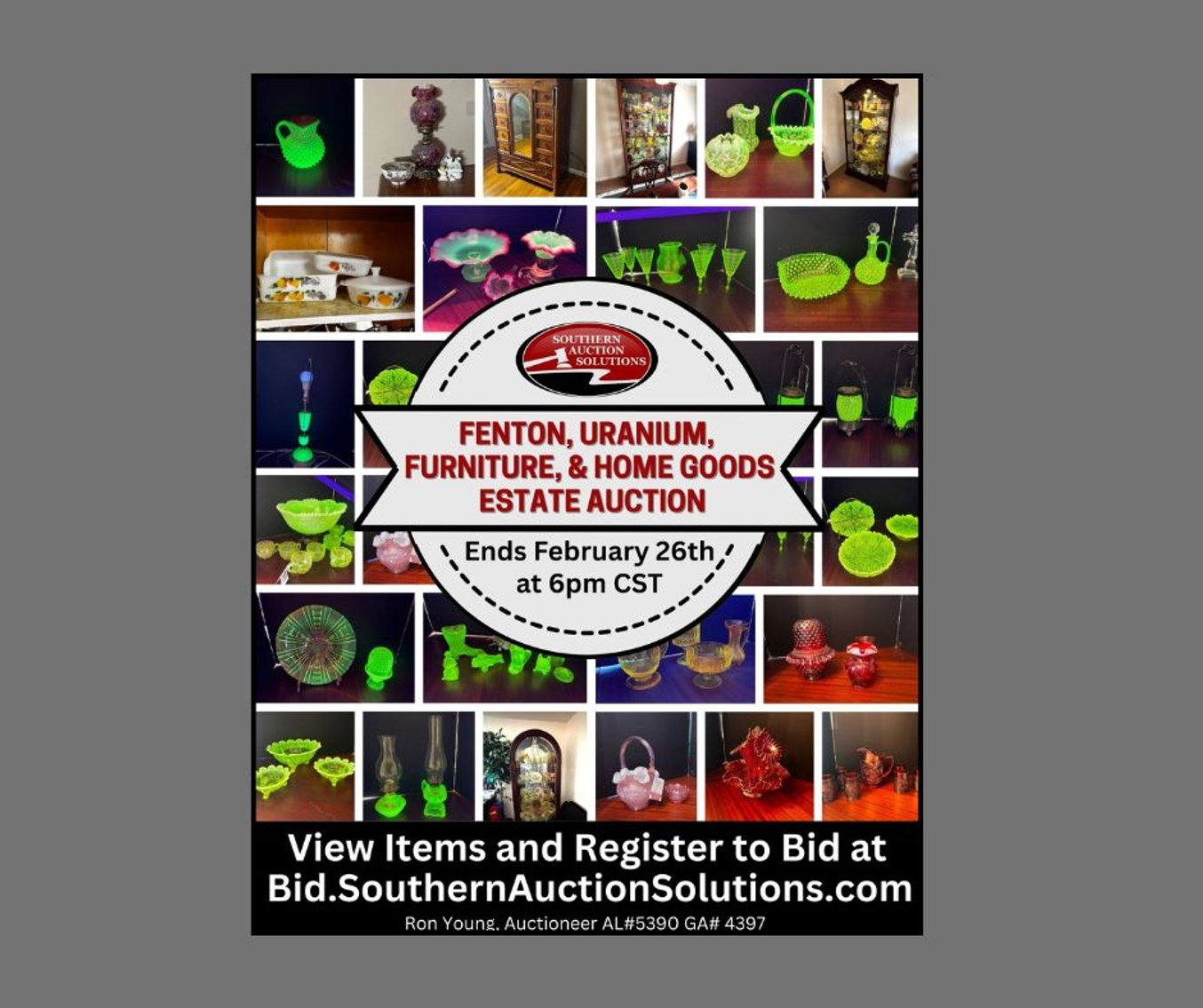 Image for Fenton-Uranium-Furniture-Home Goods Estate Auction