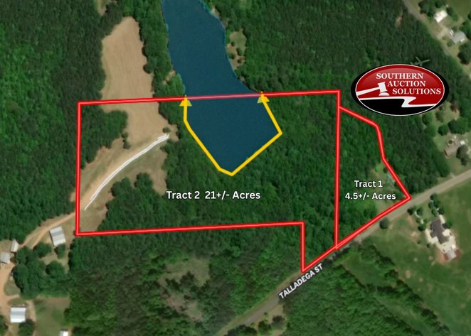 Image for Unrestricted 21± Acres w/ 7± Acre Shared Lake + Brick Home on 4.5± Acres – Online Auction