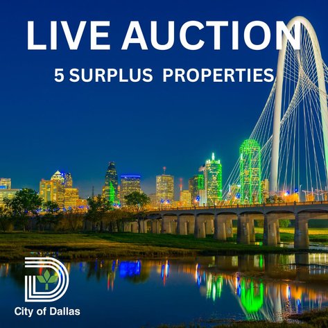 Image for LIVE AUCTION - Selling 5 SURPLUS Properties on Behalf of the City of Dallas