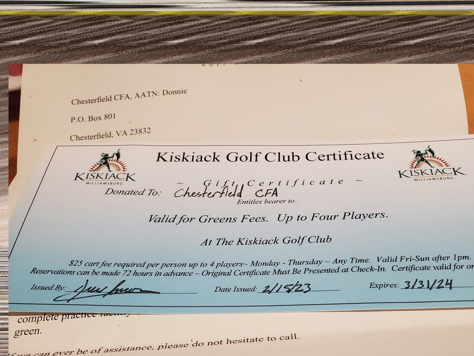 Image for Over $5,500 Raised! Chesterfield County Fair Scholarship Auction