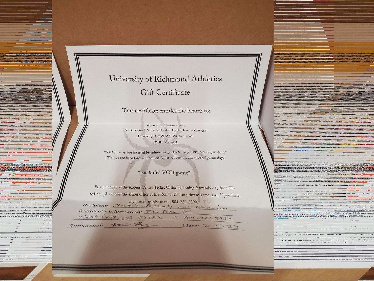 Image for Over $5,500 Raised! Chesterfield County Fair Scholarship Auction