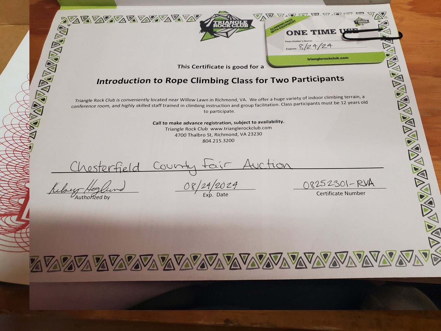 Image for Over $5,500 Raised! Chesterfield County Fair Scholarship Auction