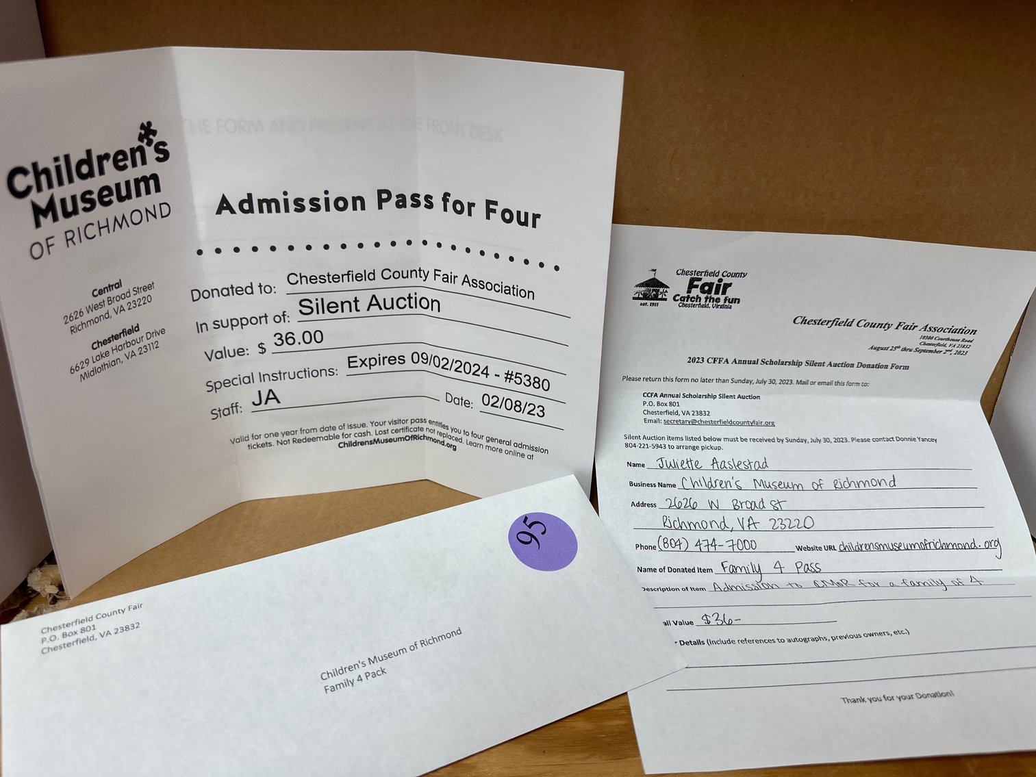 Image for Over $5,500 Raised! Chesterfield County Fair Scholarship Auction