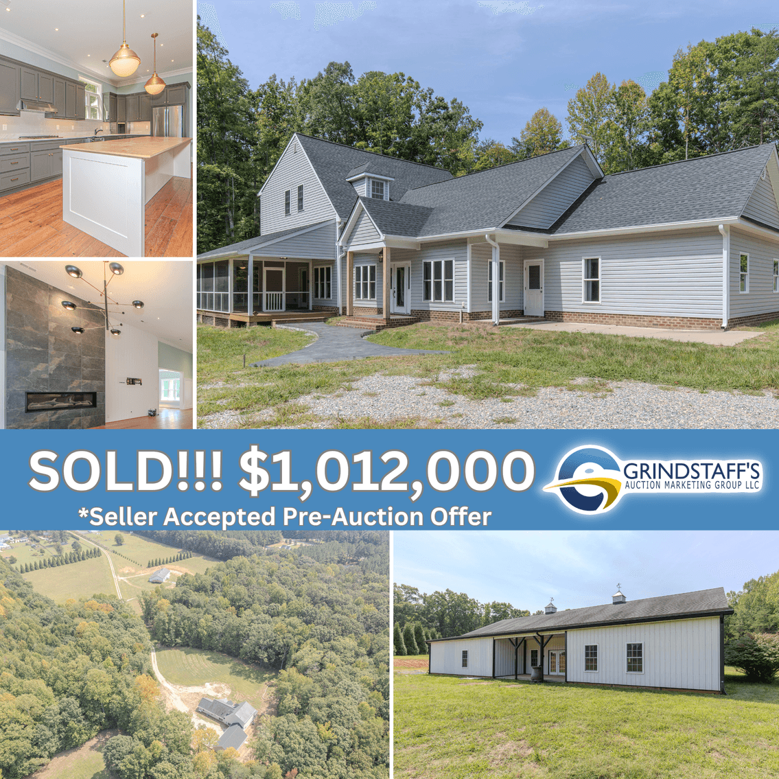 Image for SOLD: $1,012,000 — Strategic Pre-Auction Success in Powhatan, VA