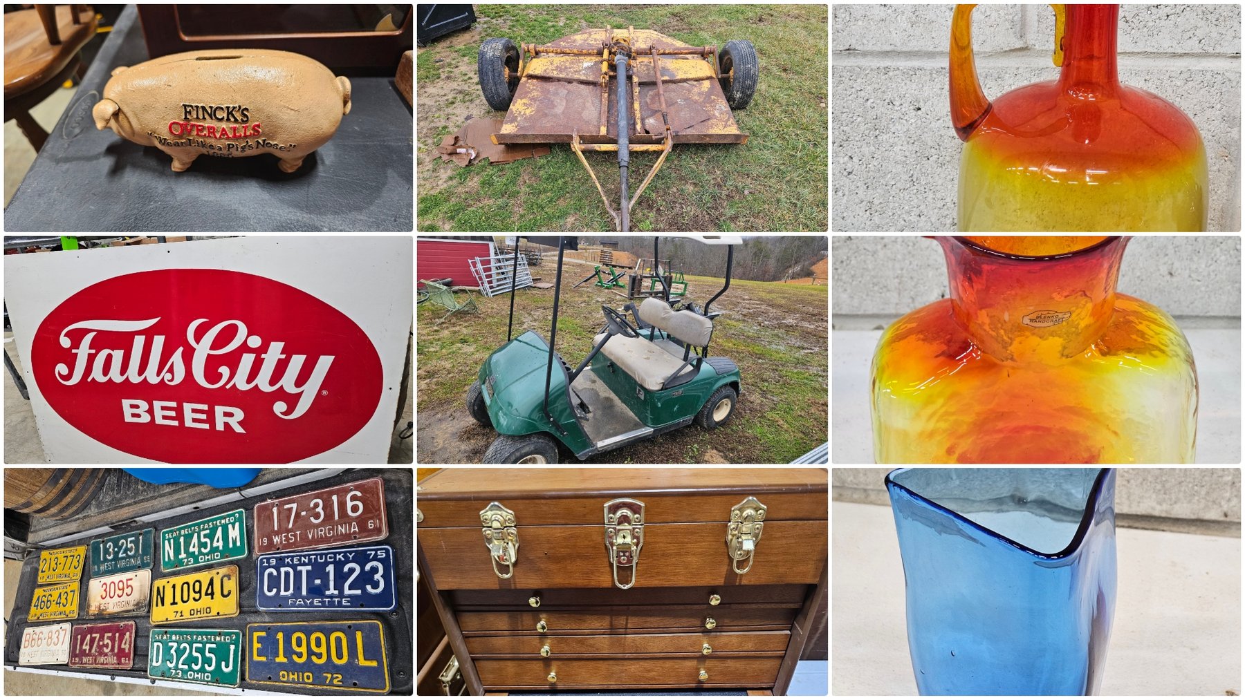 Image for Milton, WV – Golf Cart, Equipment, Tools, Antiques, Furniture ,Coins, Knives, and More!