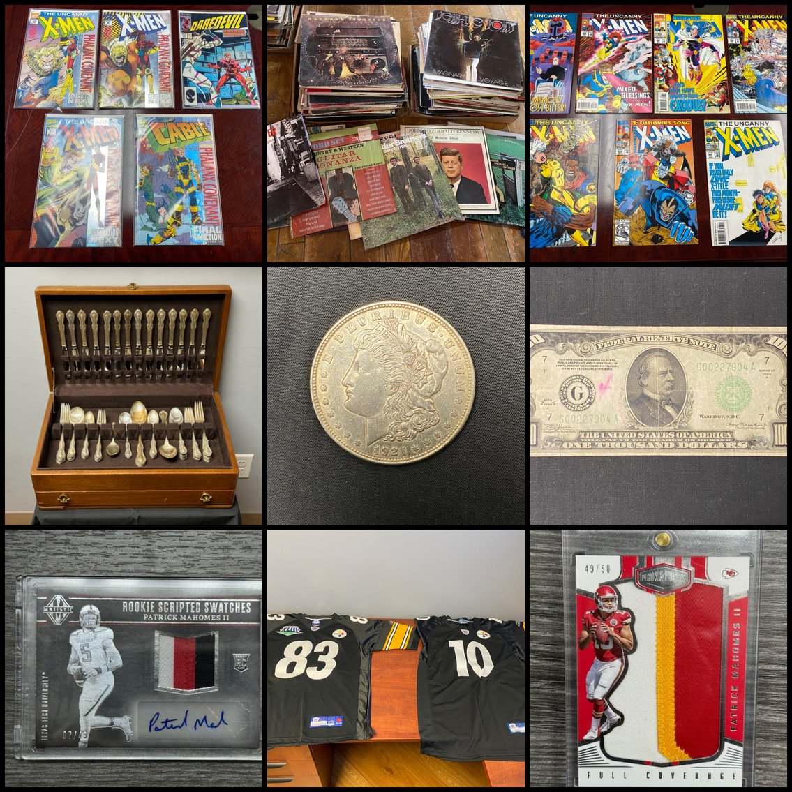 Image for Jane Lew, WV – Silver Coins, $1000 Bill, Comics, Record Albums, Sports Cards & Memorabilia