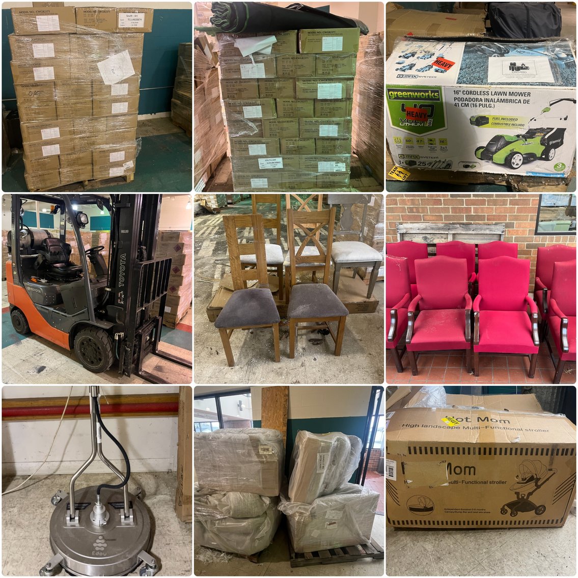 Image for St Albans, WV – Warehouse Liquidation Auction! Toyota Fork Lifts, Warehouse Carts, Pallets of Merchandise, and More!