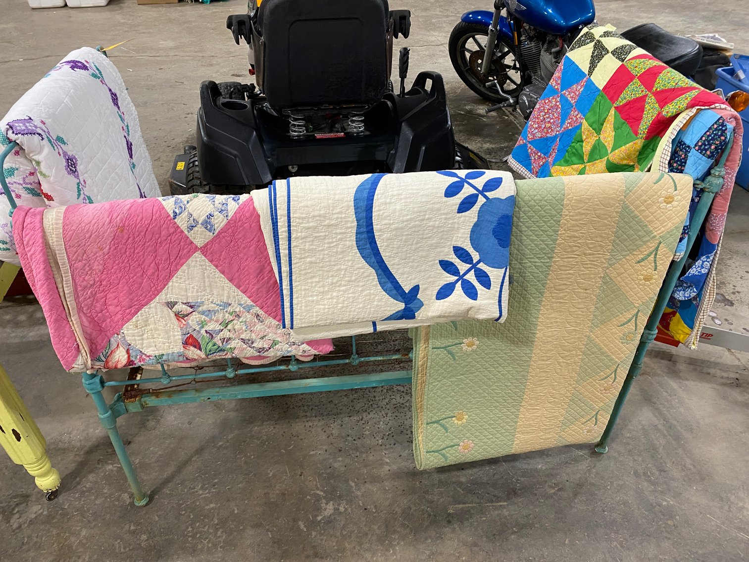 Image for Shinnston, WV – 92 H-D Sportster, Troy Bilt Super Bronco mower, Quilts, Glassware, Antiques, Collectibles, and More!