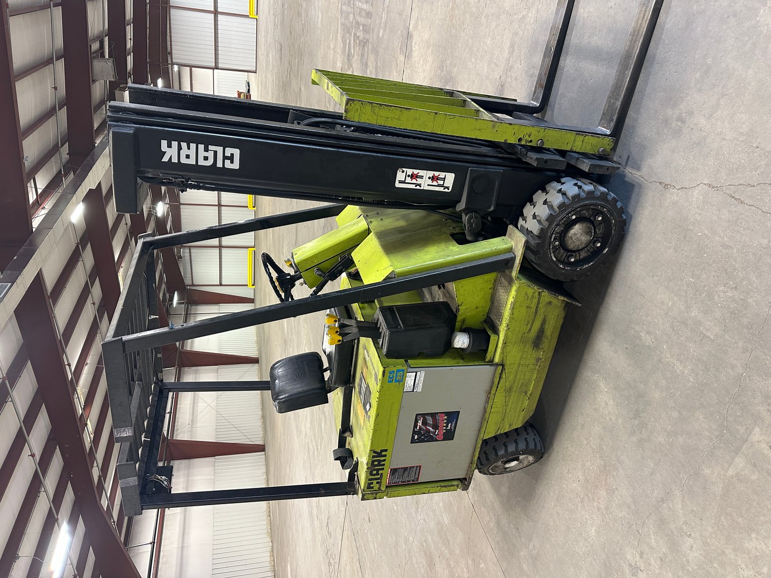 Image for Point Pleasant, WV – Clark Battery Powered Forklift, Warehouse Furniture, Office Furniture and Much More!