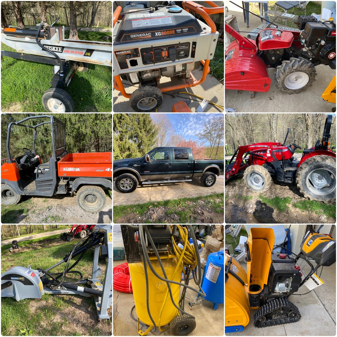 Image for Valley Grove, WV – ’06 Ford King Ranch F-350 Super Duty, ’21 M-F 4WD Tractor, ’06 Kubota RTV900 w/trailer, Lawn & Garden Equipment, Tools, and More!