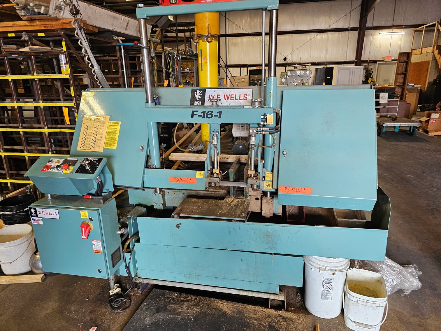 Image for St Albans, WV - Complete Business Liquidation of GSB Process: Band Saws, Shelving, Tools, Steel Shop Tables, and More!