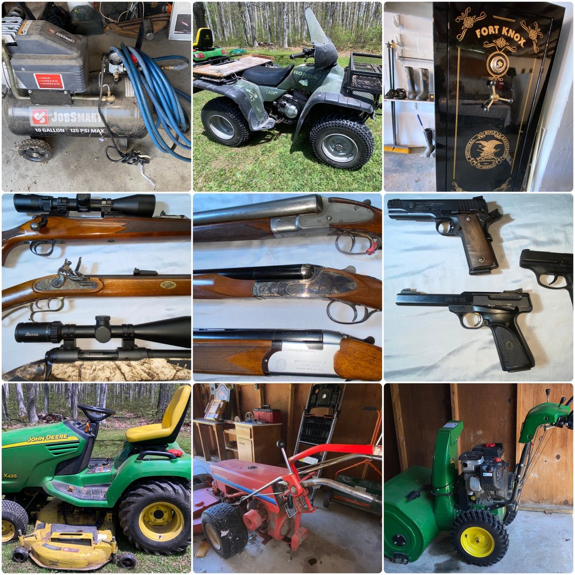 Image for Terra Alta, WV – Firearms, Coins, JD X495 Diesel, 1998 Honda Fourtrax, JD Snow Blower, and more!