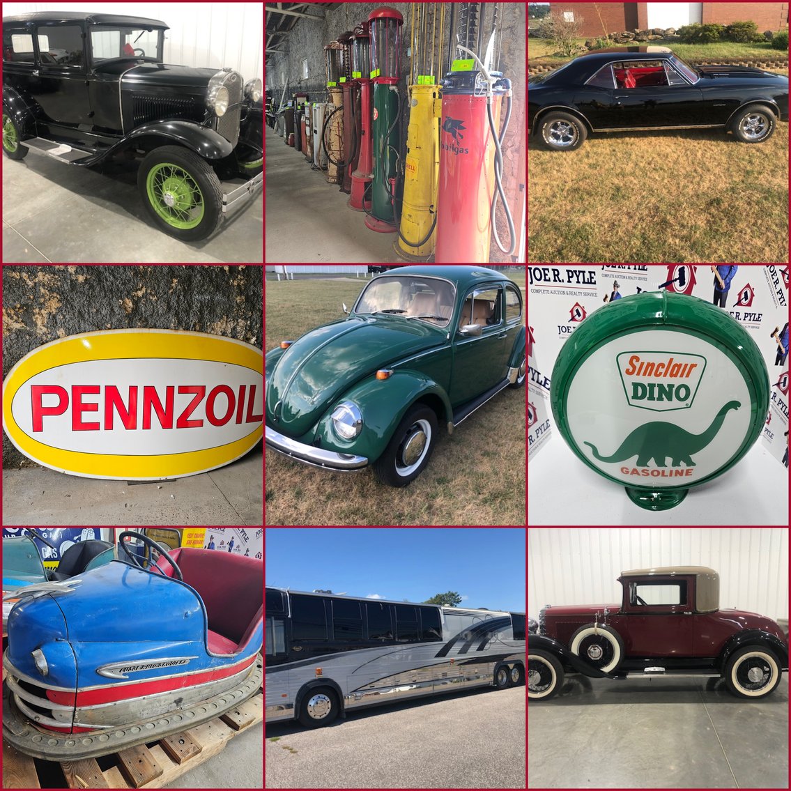 Image for Belpre, OH – Day 1 of 2: Retirement Auction! Antique and Classic Cars, Nostalgic Gas Pumps, Porcelain Signs, Pinball Machines, Jukeboxes, Pop Machines, Vintage Petroleum Collection and more!   