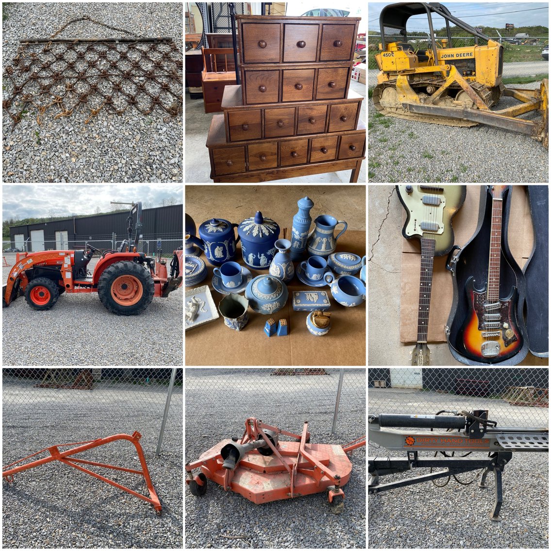 Image for Shinnston, WV – John Deere Dozer, Kubota Tractor, Woodworking Equipment, Antiques and Collectibles, Musical Instruments and Much More!