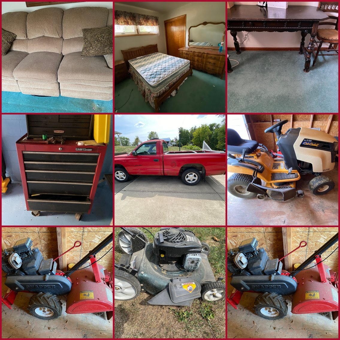 Image for Claysville, PA – 1999 Dodge Dakota, Hand Tools, Machinist Tools, Lawn Equipment, Household Furnishings and More!