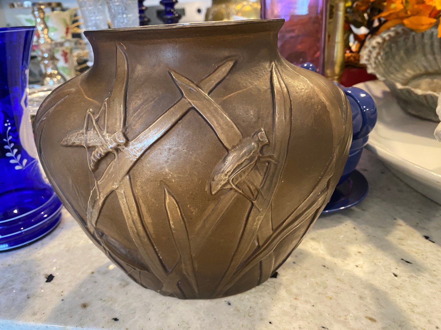 Image for McMurray, PA – One of a Kind Auction: Bronze Sculptures, Turquois, Surveyors Transit, Artwork, Steeler Memorabilia, Sterling Jewelry, Watches, Post Cards Many with Stamps, Cobalt Blue, Soapstone, Furniture and Much More!