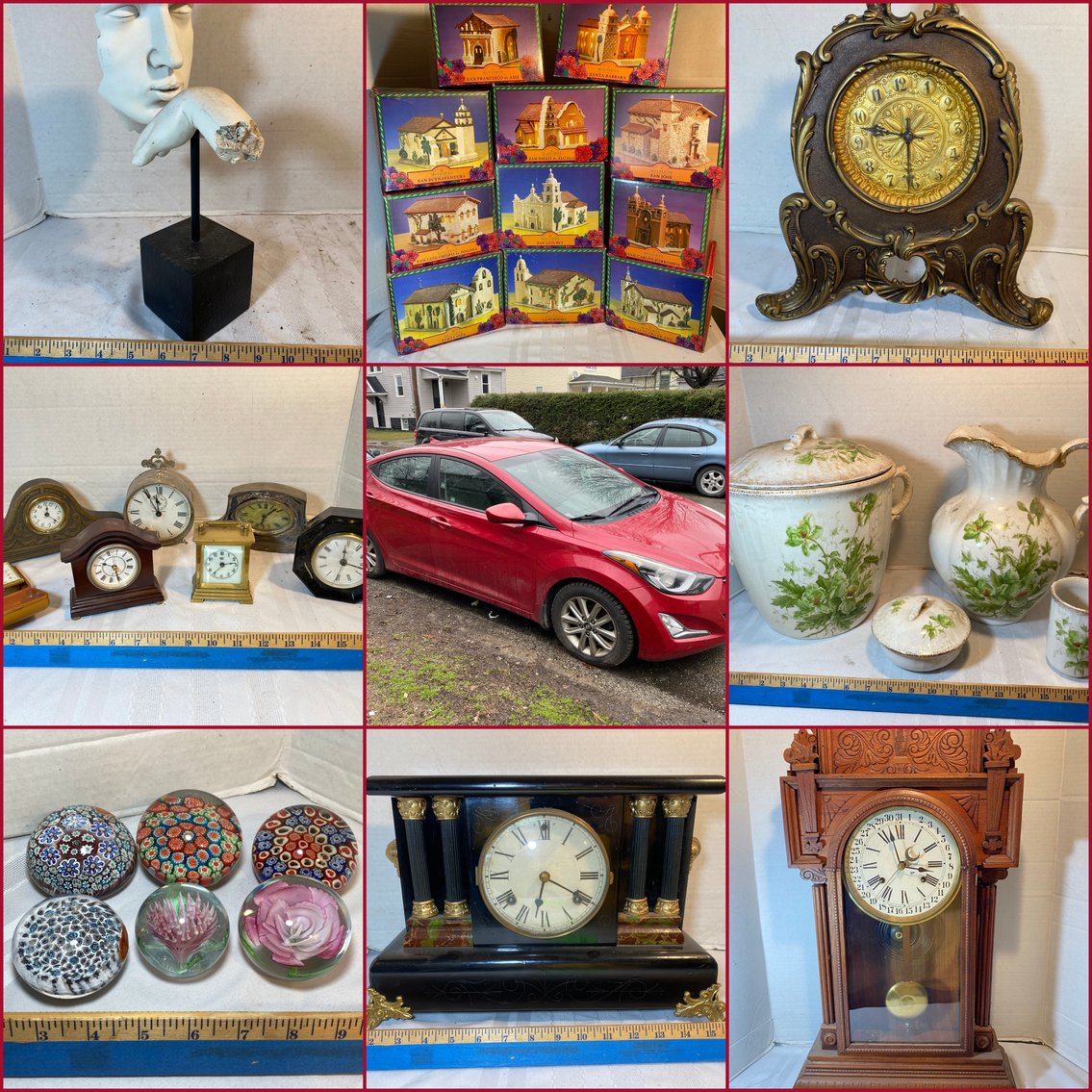 Image for Uniontown, PA – 2015 Hyundai Elantra, Clocks Collection, Paper Weights, Glassware, Lamps, Curio Cabinets, Toys, Tools, and More!