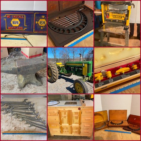 Image for Smithfield, PA - JD 420 Tractor, JD Parts, High Quality Tools, Woodworking Equipment, Machinist Tools, Lathes & Presses, and V8 Ford Motors