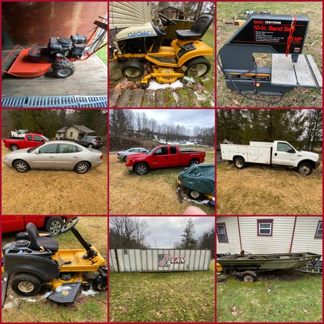 Image for Tunnelton, WV -- Equipment & Estate Auction – GMC Sierra, F-550 Utility Truck, Zero-Turn Mowers, Shipping Containers, Boats