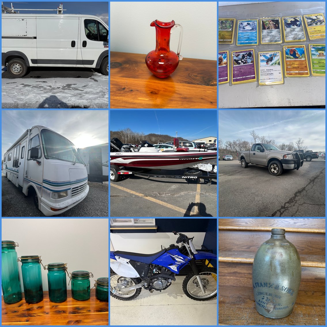 Image for St. Albans, WV -- Vehicles, RV, Boat, Glassware, Diecast Cars, Blenko, Fenton, Crocks and MORE!