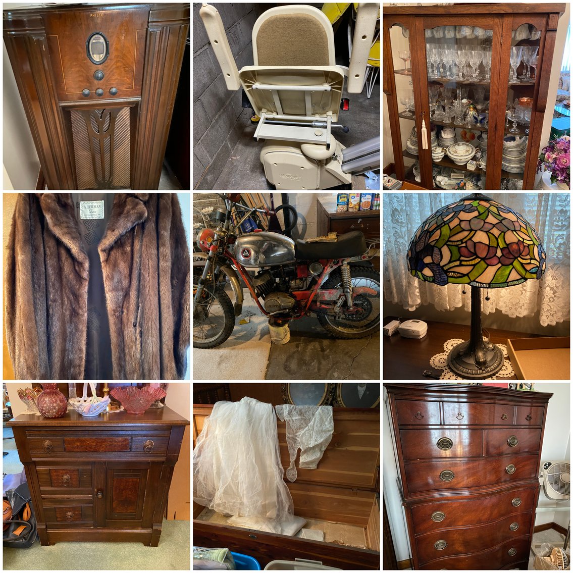 Image for Rostraver Twp, PA – 1972 Hodaka Ace 100B Motorcycle, Glassware, Antique Furniture, Designer Handbags, Tools and Much More!
