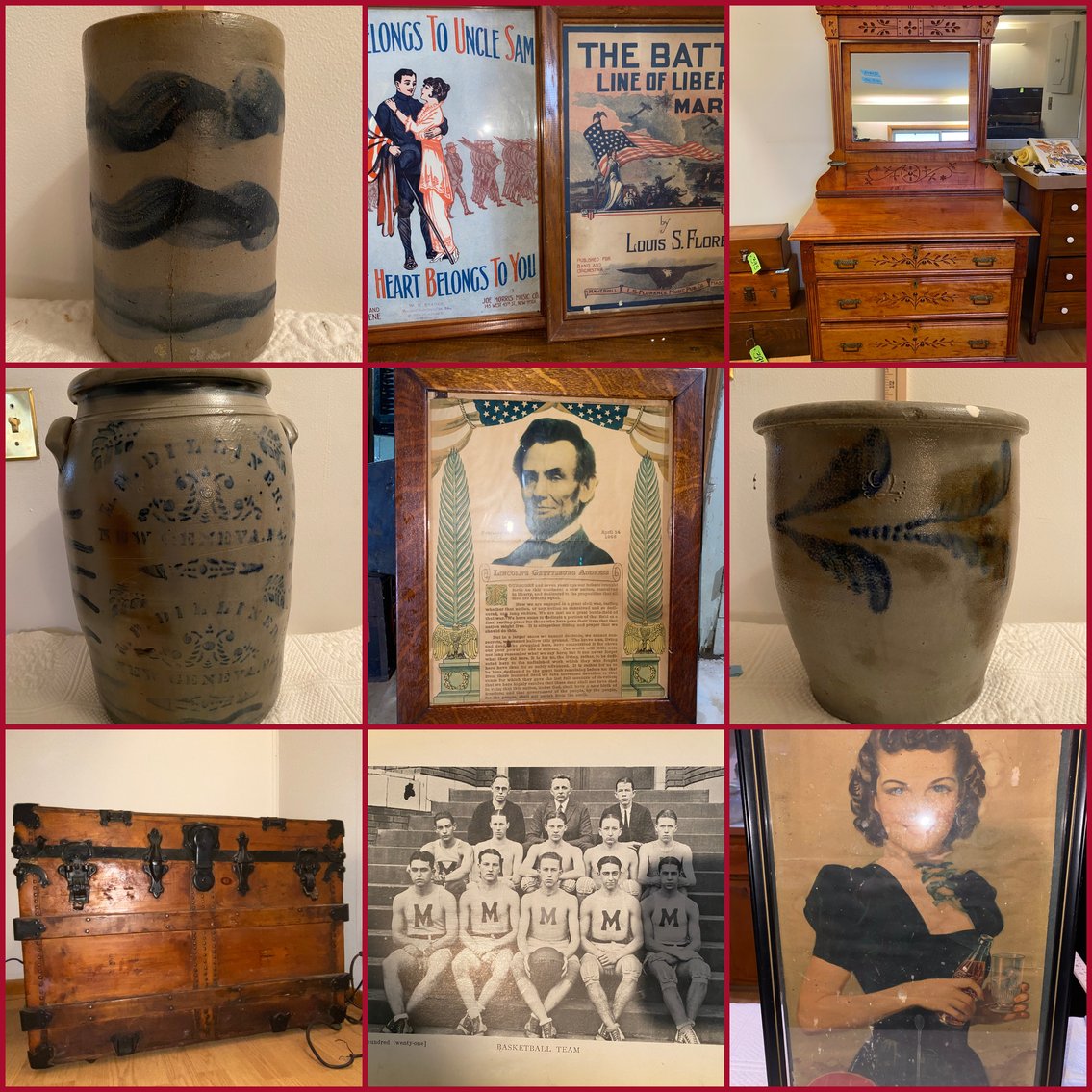 Image for Morgantown, WV – Estate of Tony Barill: Nice Selection of Antiques, Massive Selection of trunks & Crates, American History & War Items, Antique Camera Equipment and much More!