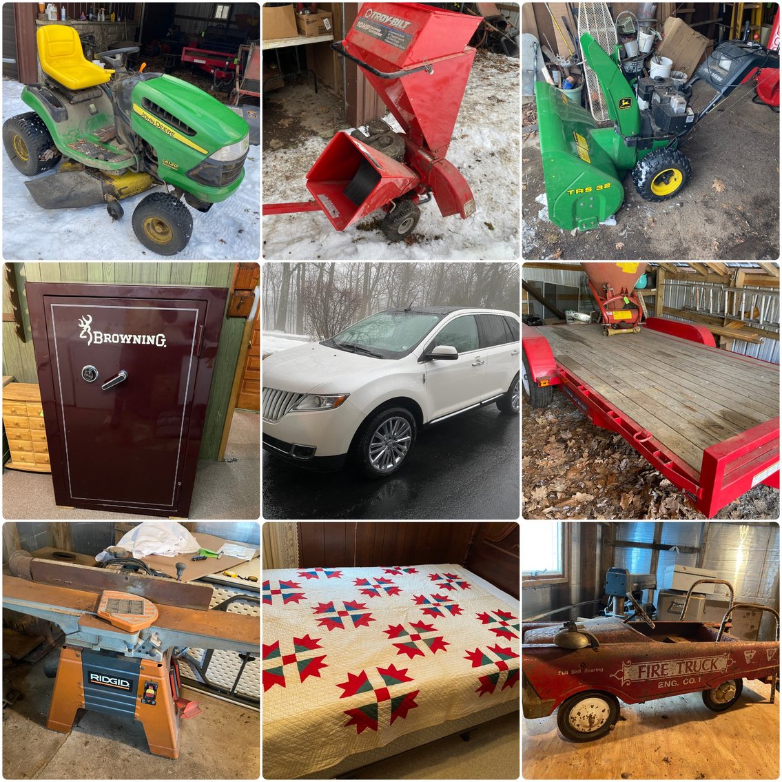 Image for Ohiopyle, PA – Large Online Estate Auction, Over 600 Lots! 2011 Lincoln MKX, 2011 Surepull Trailer, and More!