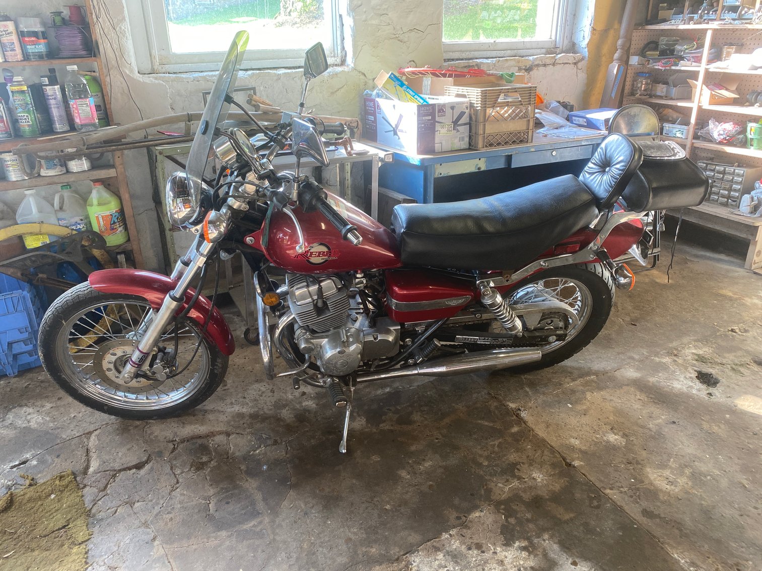 Image for Vanderbilt, PA -- Moving Auction: Honda Motorcycle, Household, Rototiller, Log Splitter, Cub Cadet Lawn Tractor, Amish Made bedroom Suite, Tools, Collectibles, Furniture and more!