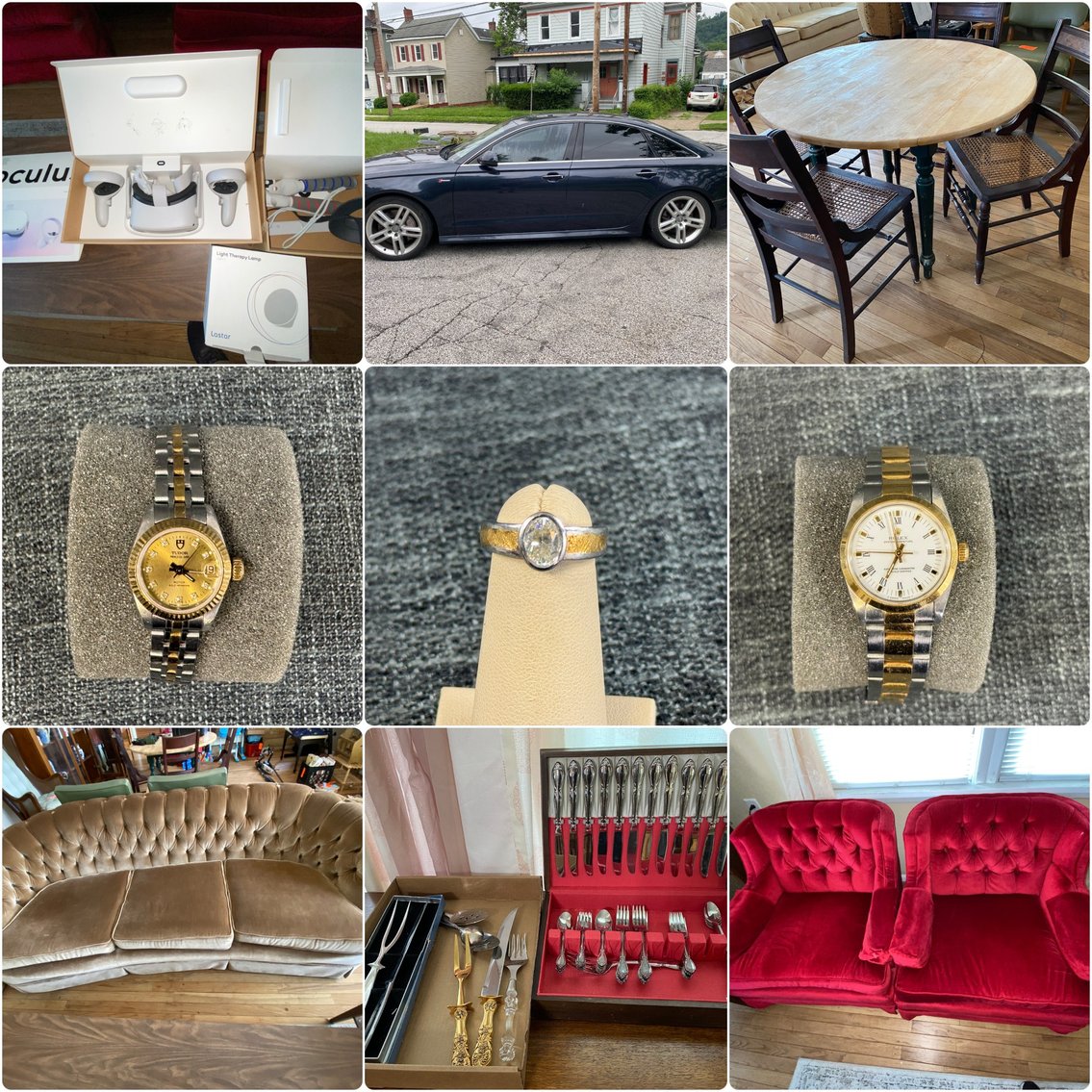 Image for Wheeling, WV – Ladies Rolex Watches, Audi Sedan, Household goods, furniture gaming PC and More Complete contents of house to be sold.