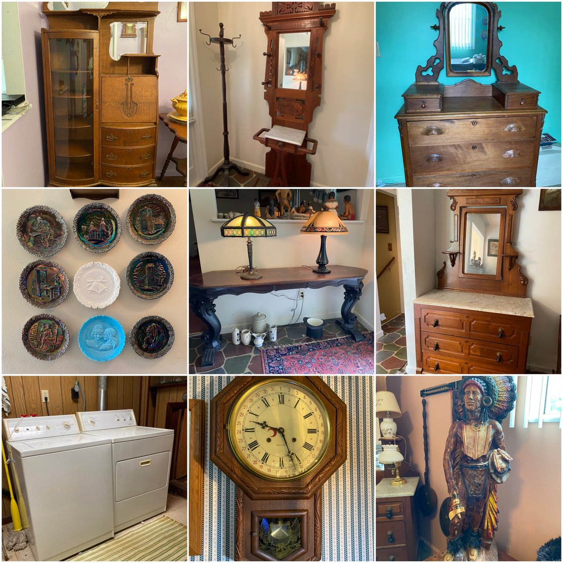 Image for Fairmont, WV -- Quality Oak & Marble Top Antique Furniture, Many Antique Lamps, Vintage Furniture, Collectibles and More!