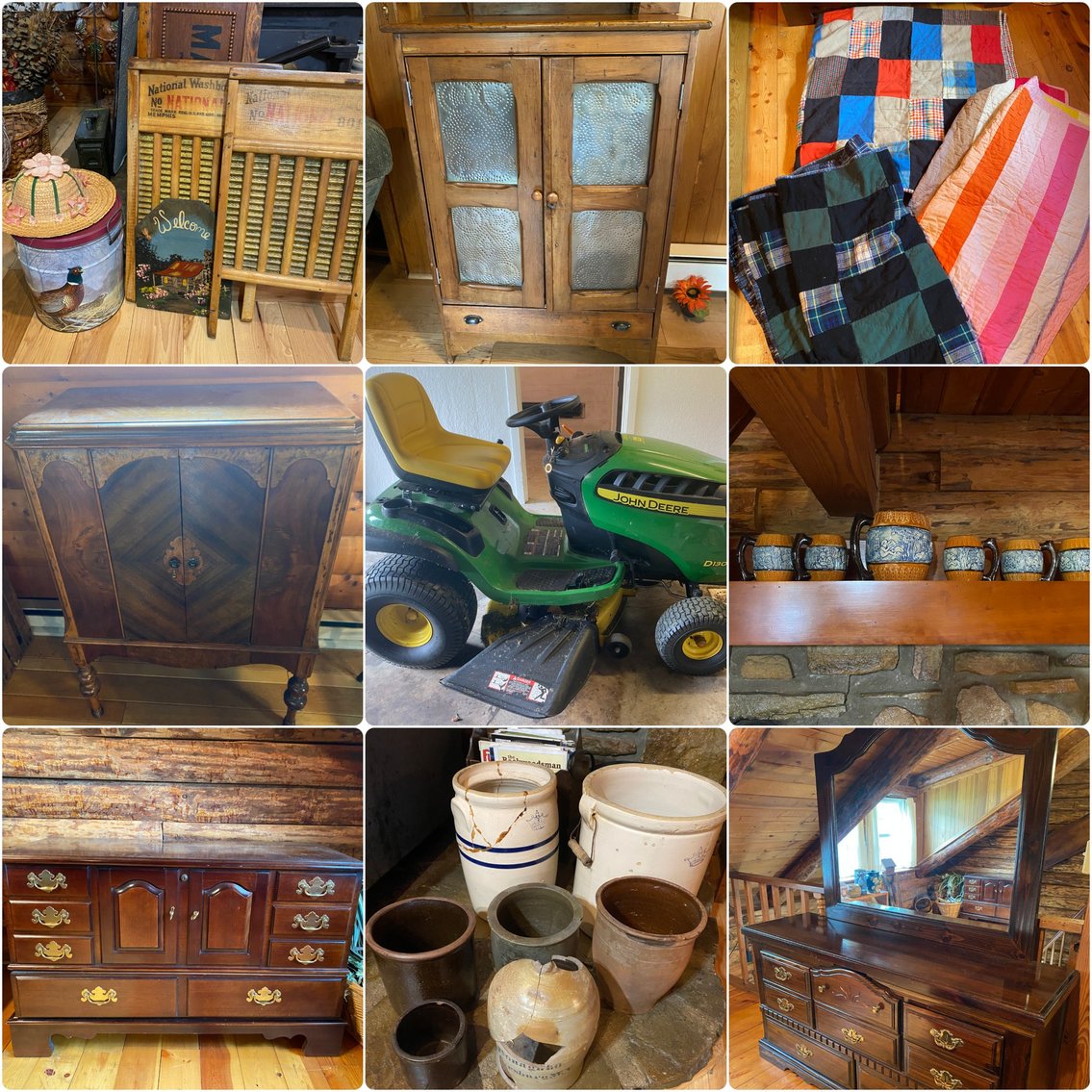 Image for Lumberport, WV - John Deere Lawn Tractor, Beautiful Antiques, Handmade Quilts & Much More!