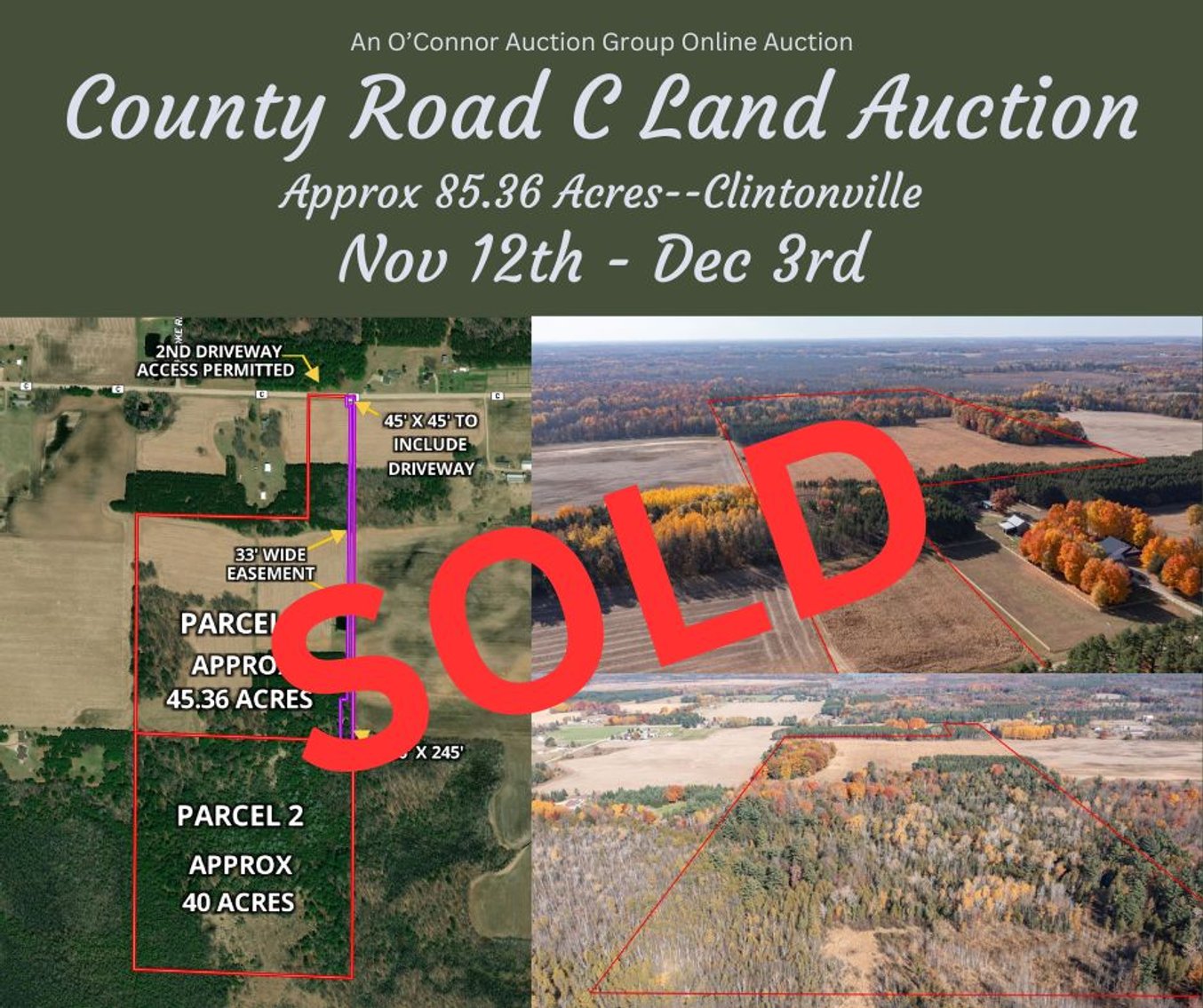 Image for County Road C Land Auction