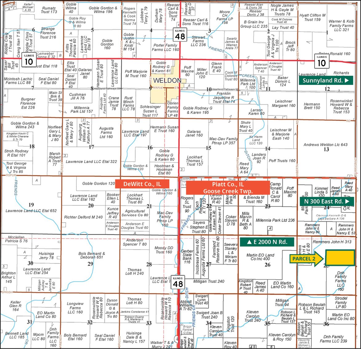 Image for Closed - DeWitt/Piatt Co., IL - 158.75 Ac., m/l (030-0502)