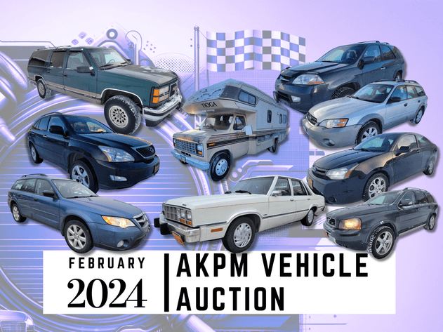 Image for February 2024 AKPM Donation Vehicle Auction