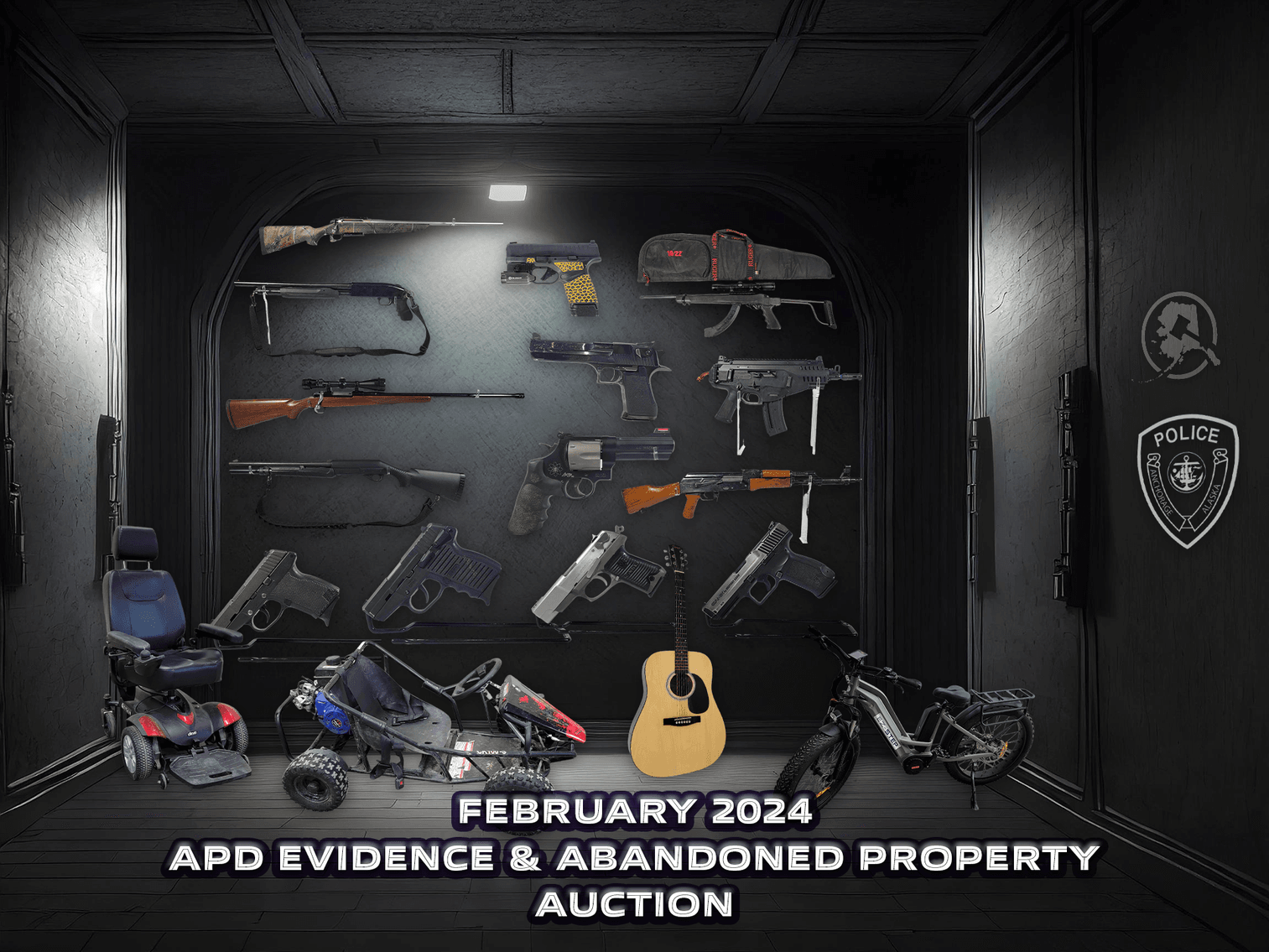 Image for February 2024 APD Evidence & Abandoned Property Auction