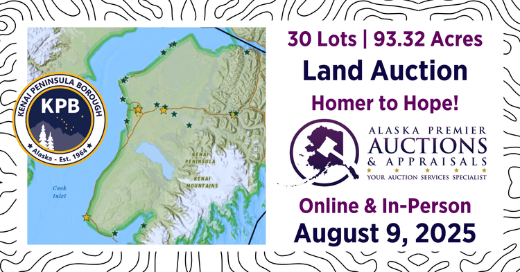 Image for 30 Property Land Auction - Kenai Peninsula Borough 2025