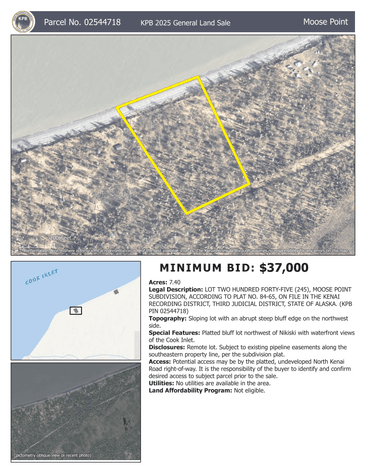 Image for 30 Property Land Auction - Kenai Peninsula Borough 2025