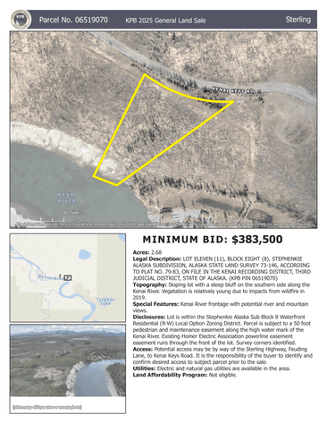 Image for 30 Property Land Auction - Kenai Peninsula Borough 2025