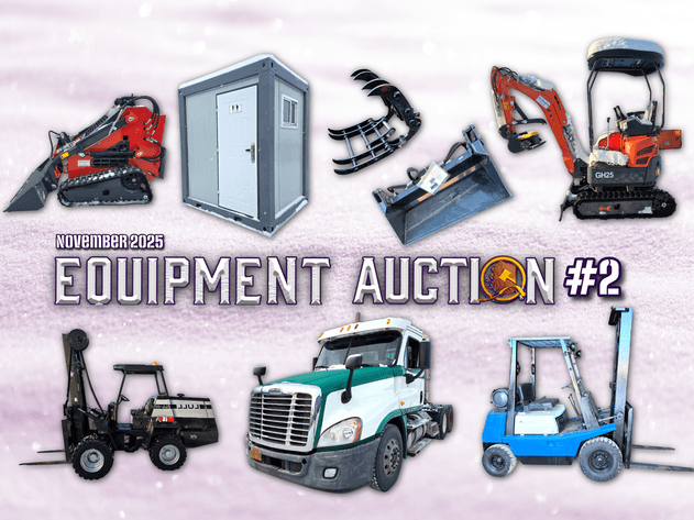 Image for Second November 2025 Equipment Auction