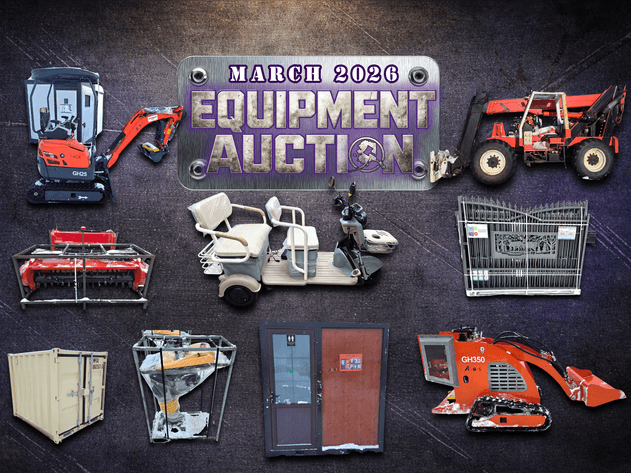 Image for March 2026  Equipment Auction